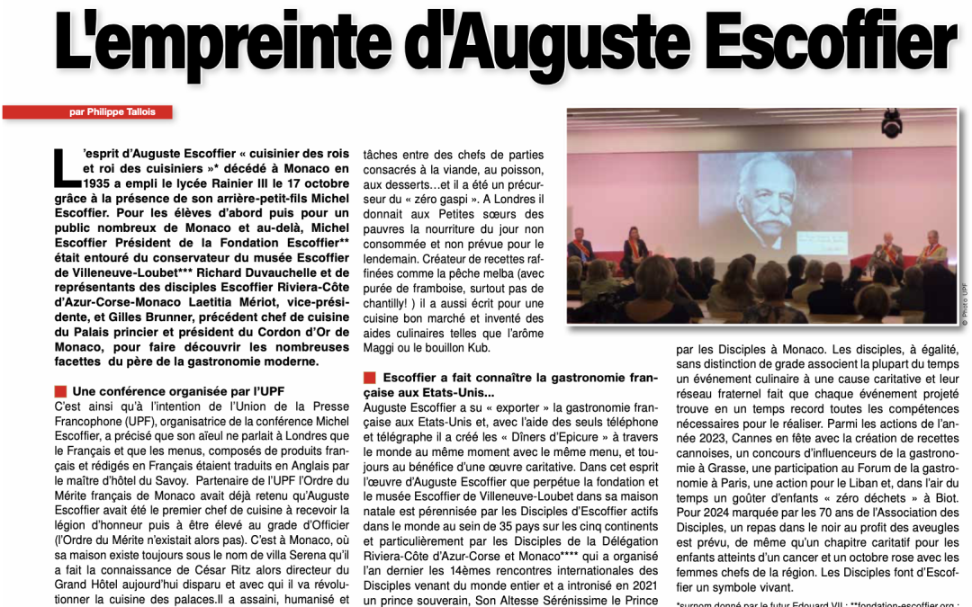 L’Empreinte d’Auguste Escoffier